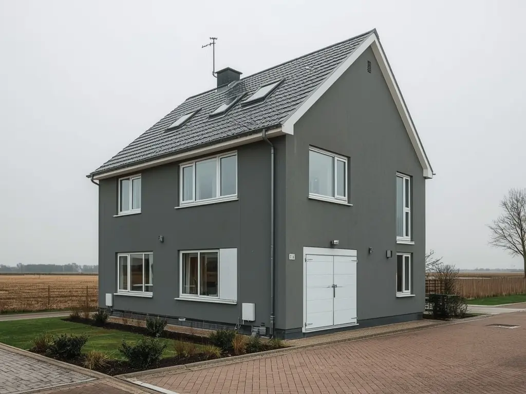 Moderne vrijstaande woning in Hillegom met nieuwe witte kunststof kozijnen