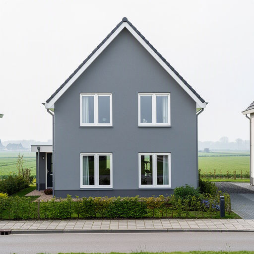 Moderne vrijstaande woning Amstelveen met nieuwe witte kunststof kozijnen