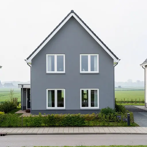 Moderne vrijstaande woning Amstelveen met nieuwe witte kunststof kozijnen