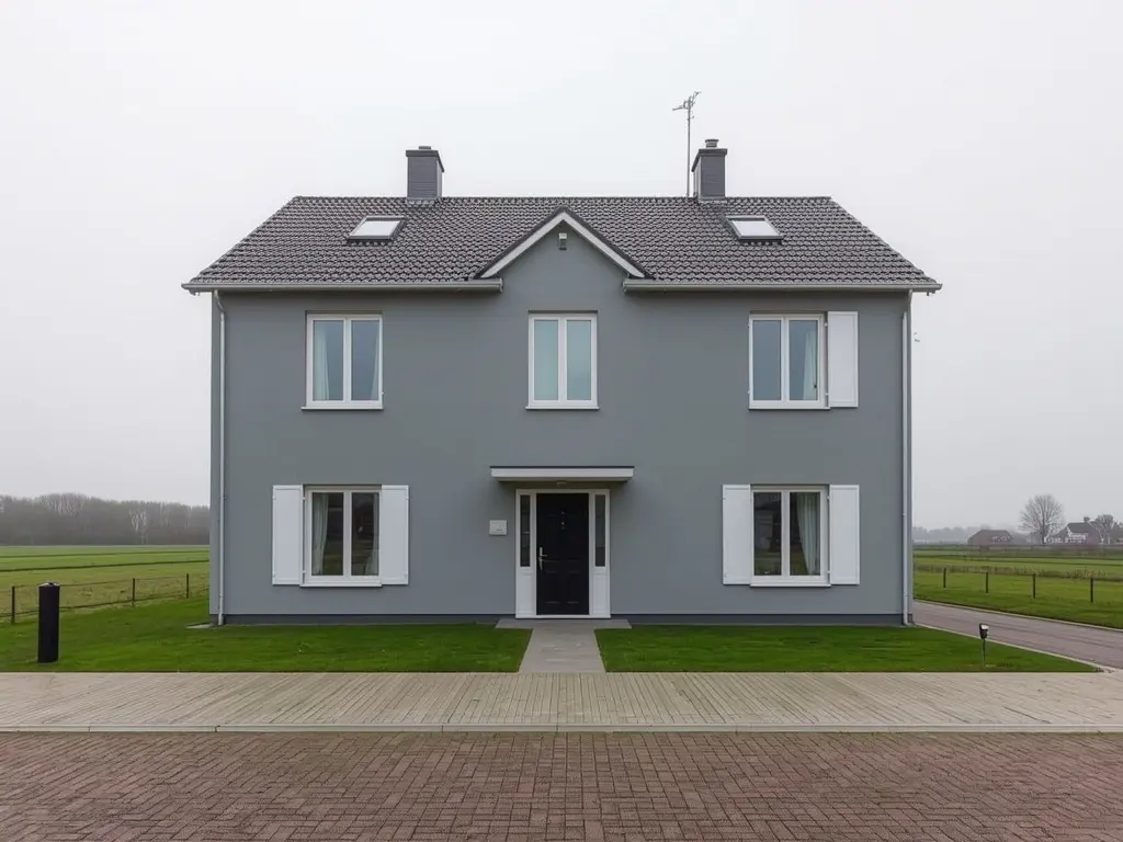 Moderne vrijstaande woning Badhoevedorp met strakke witte kunststof kozijnen