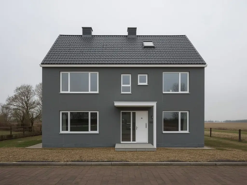 Moderne vrijstaande woning Schiphol-Rijk met nieuwe witte kunststof kozijnen