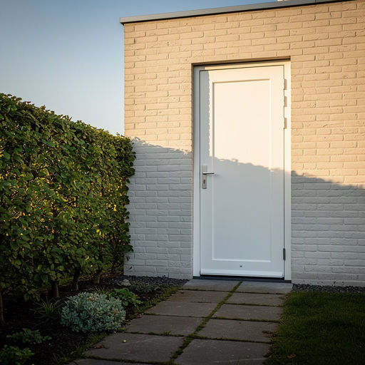 Monteur plaatst een kunststof achterdeur bij een woning in Hoofddorp